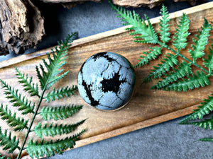 NEW “Snowflake Obsidian” (Sphere)