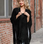 Soft Diagonal Knit Tassel Trim