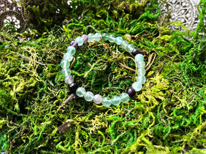 “Gemstone Bracelet”- Fluorite