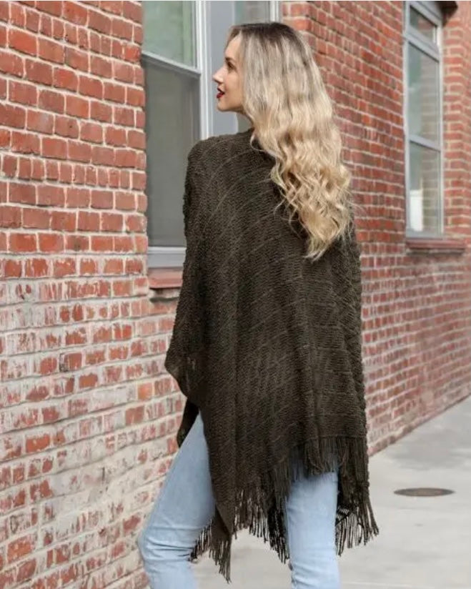 Soft Diagonal Knit Tassel Trim